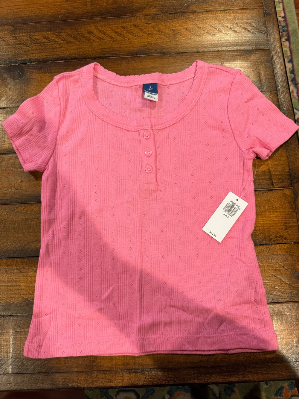 Old Navy Girls' Bubblegum Pink Short-Sleeve tee